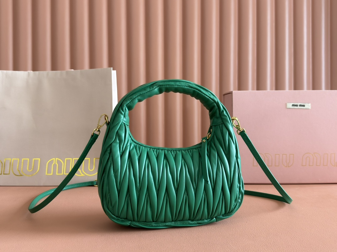 【 5BC125 Dark Green 】miumiu wander