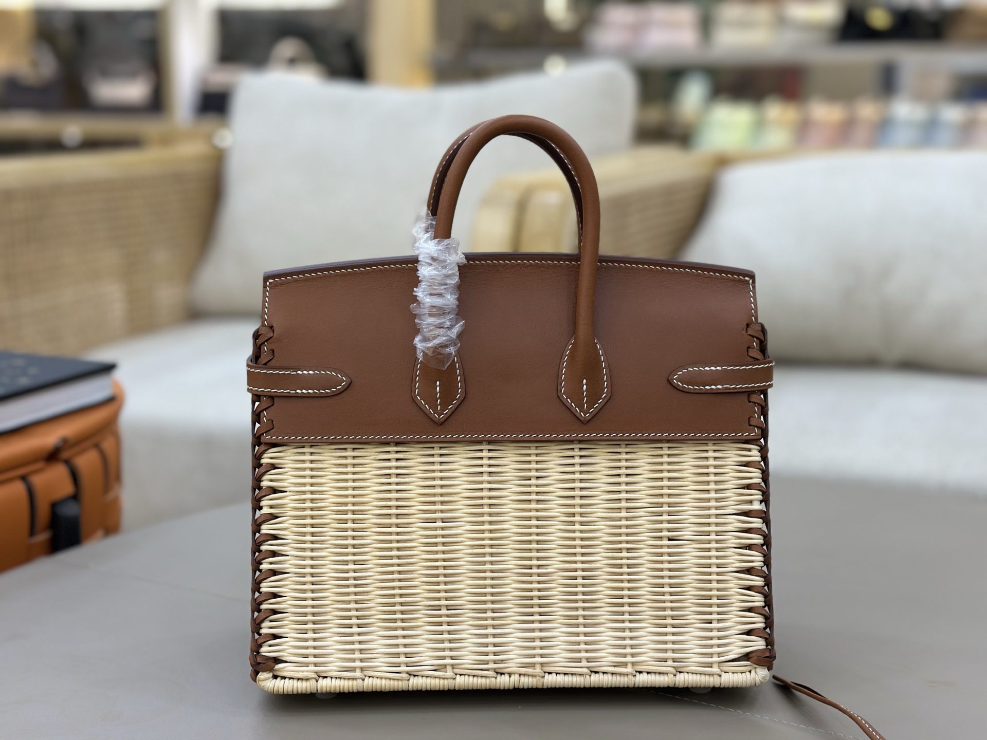 Hermès Birkin picnic brown