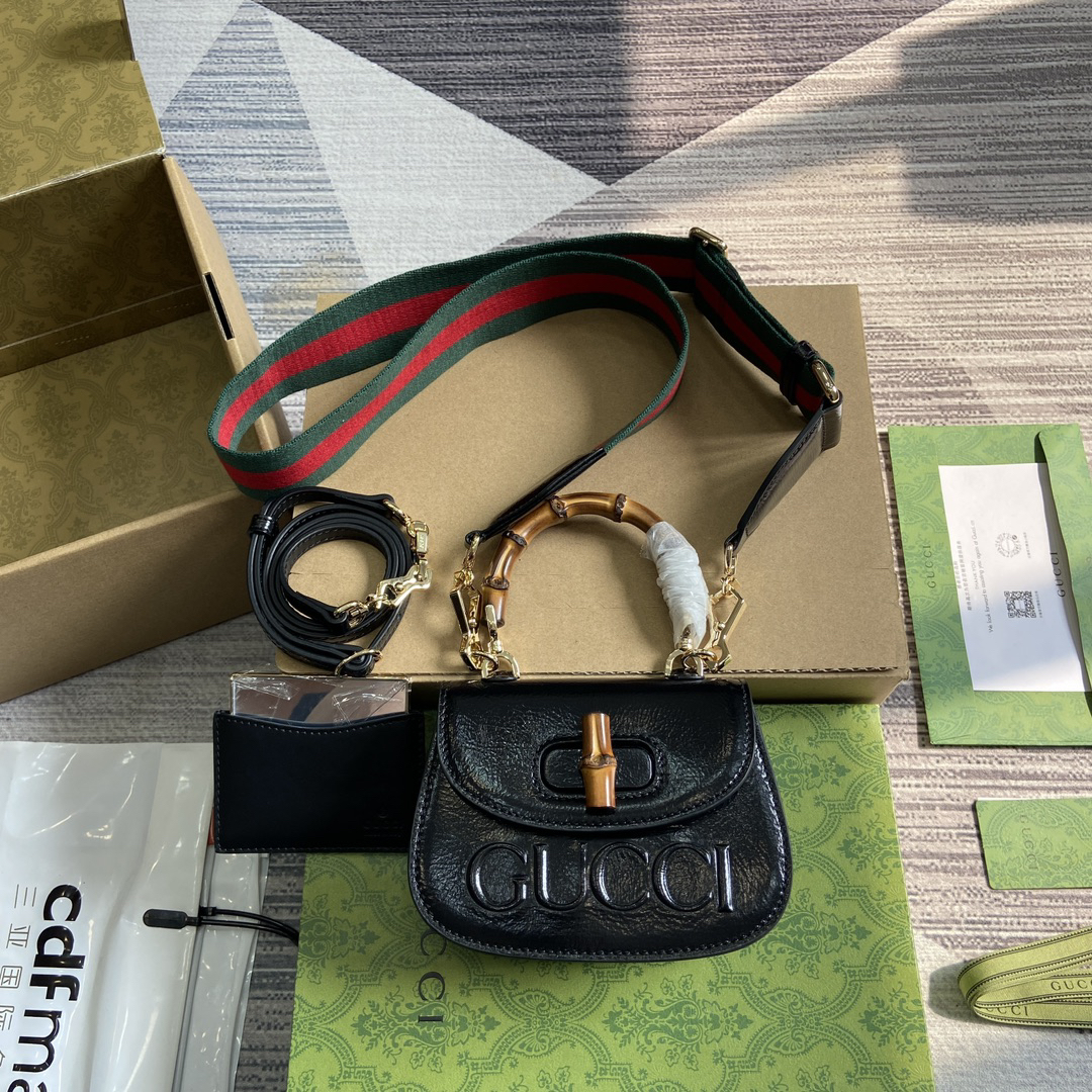 【786482 Black】gucci Bamboo 1947