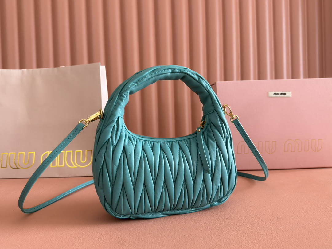 【 5BC125 Green 】miumiu wander