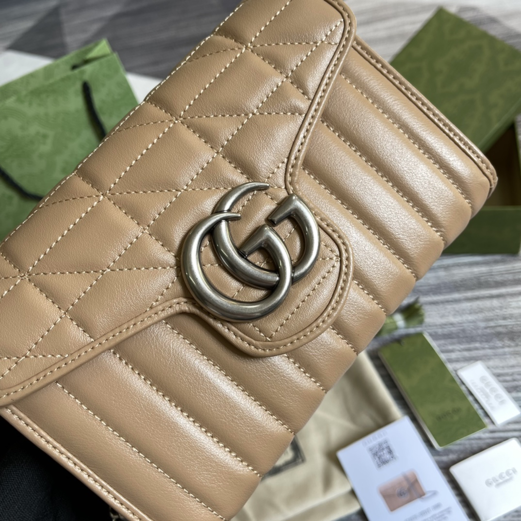 【474575 Brown】gucci GG Marmont