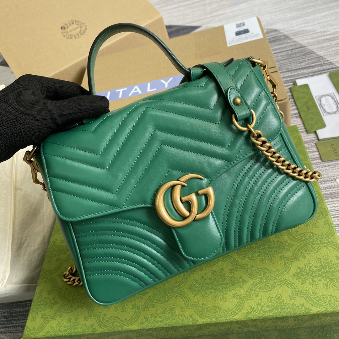 【498110 Green】gucci GG Marmont