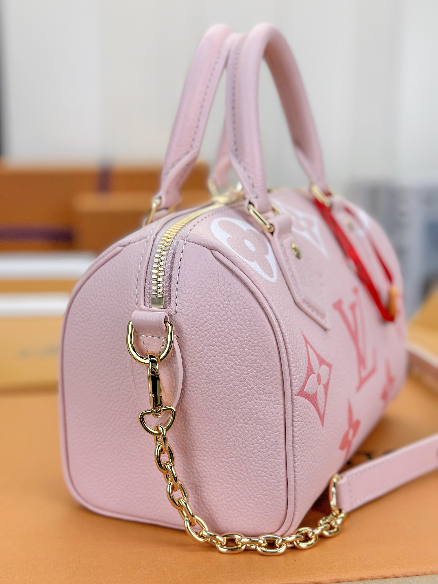【 M46397 Pink Screen Printing 】LV Speedy Bandoulière 20 handbag