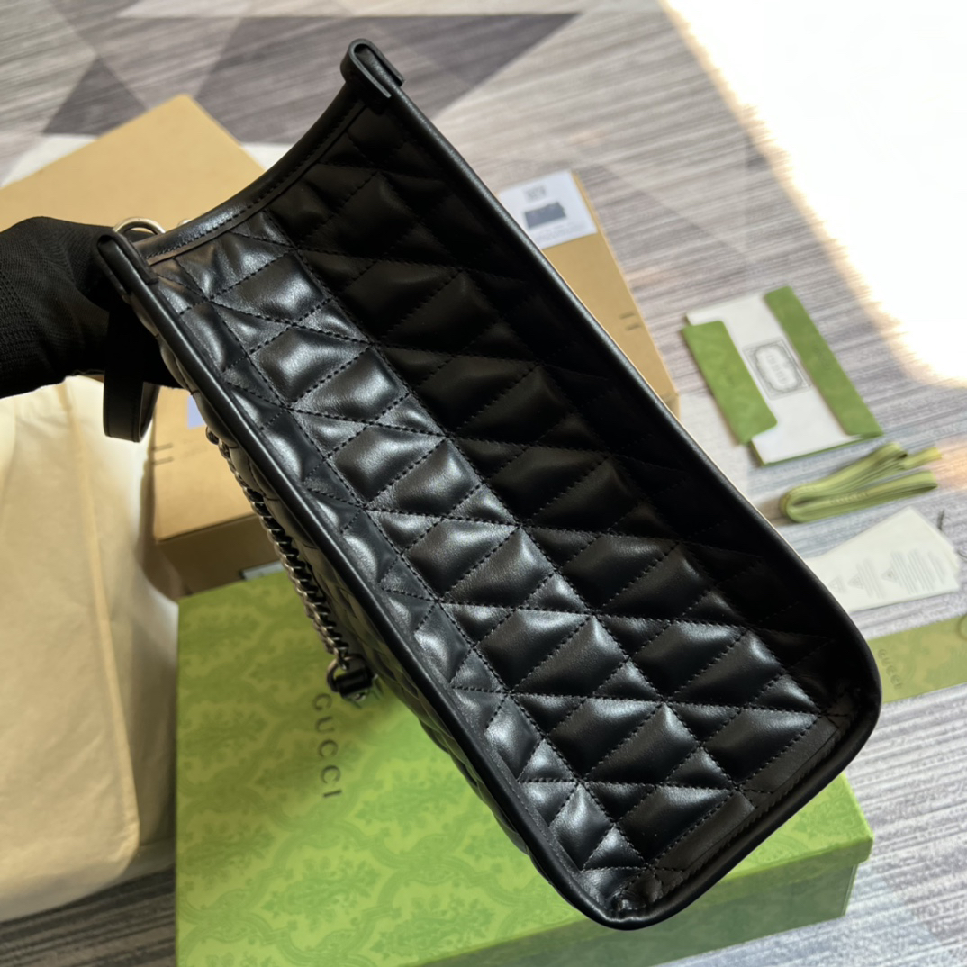 【675796 Black Color】gucci GG Marmont