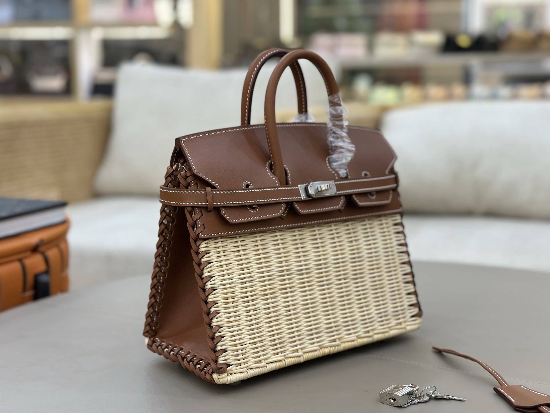 Hermès Birkin picnic brown
