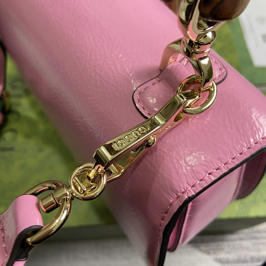 【675797 Pink】gucci Bamboo 1947