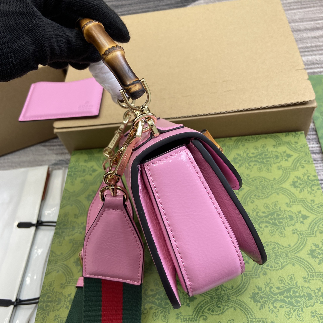 【786482 Pink】gucci Bamboo 1947