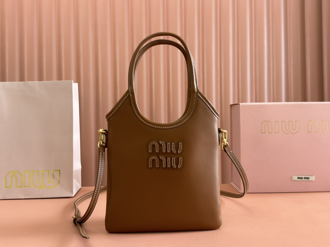 【 5BG281 Brown 】miumiu ivy