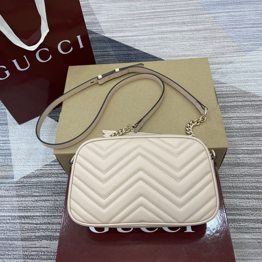 【447632 New Light Pink Original Leather】gucci GG Marmont