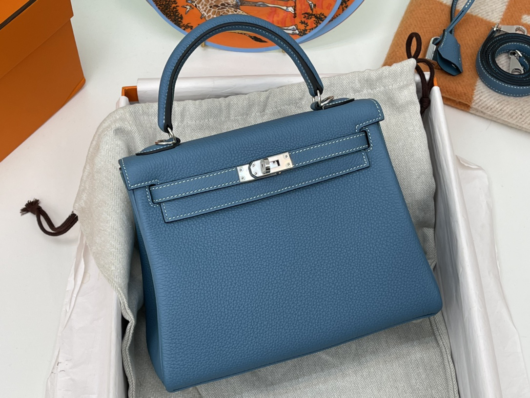 Hermès Kelly 25 denim blue