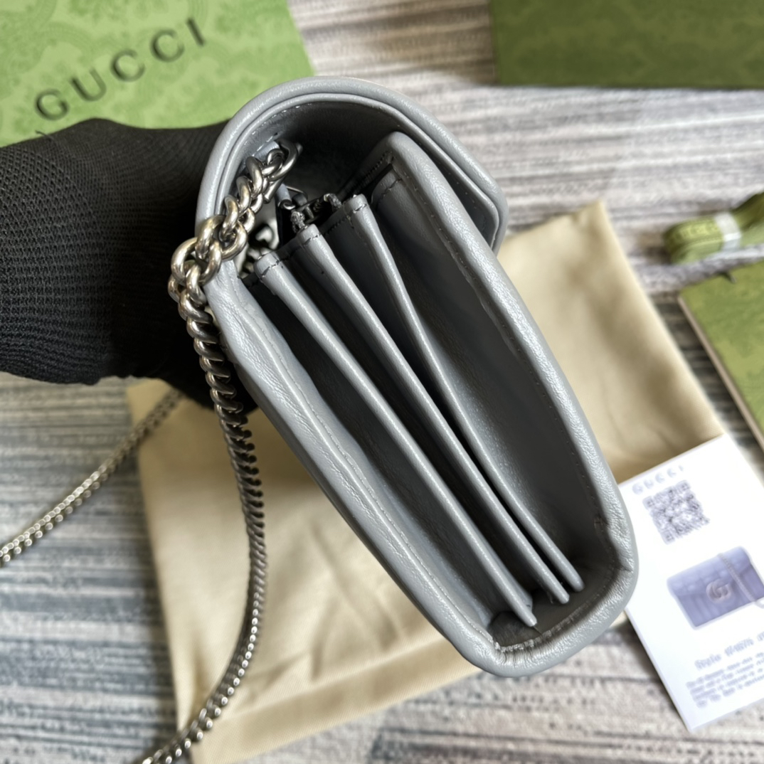 【474575 Grey】gucci GG Marmont