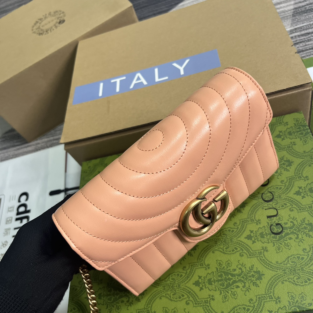 【474575 Sunset Orange】gucci GG Marmont