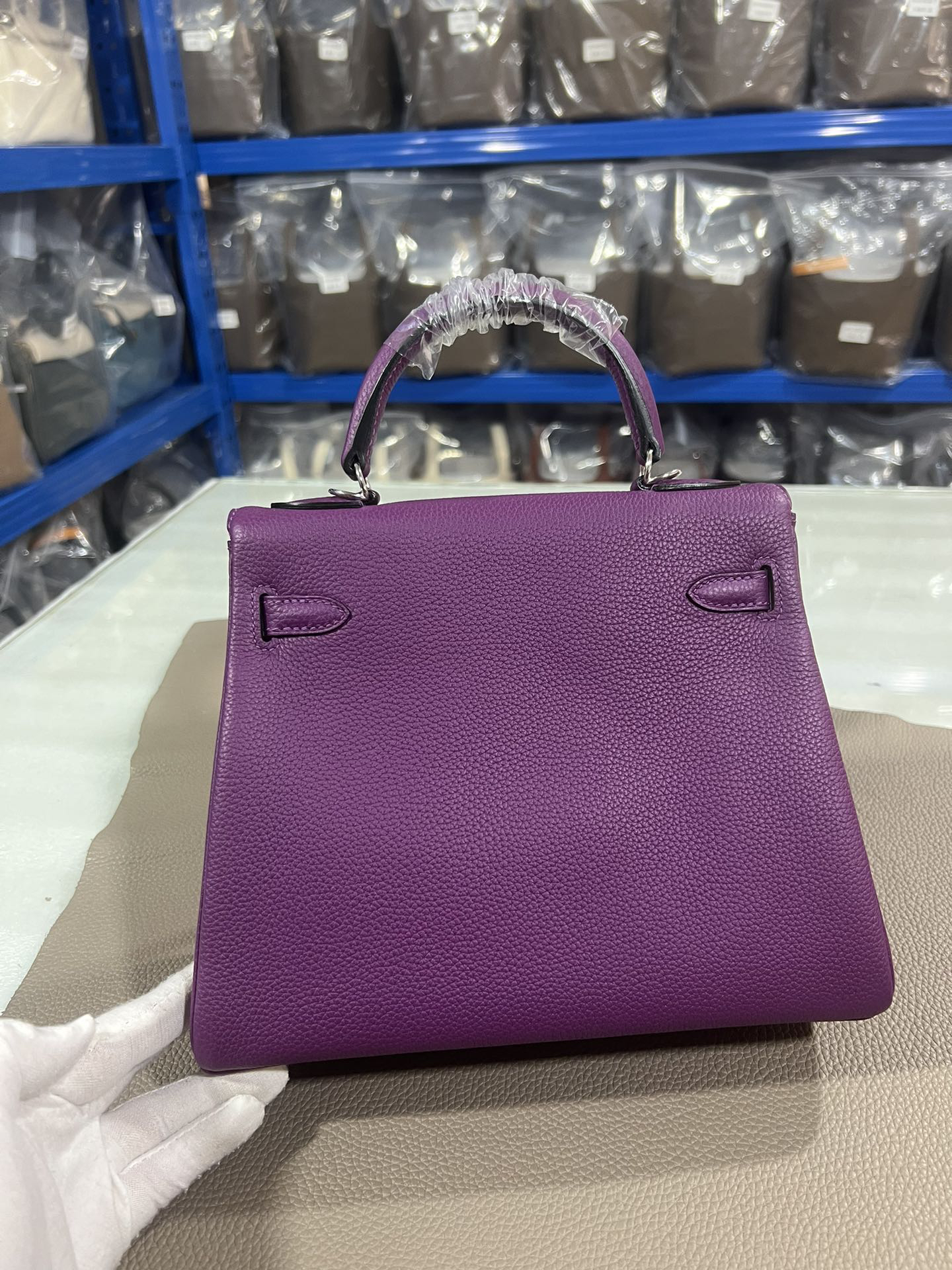 Hermès Kelly 25 purple