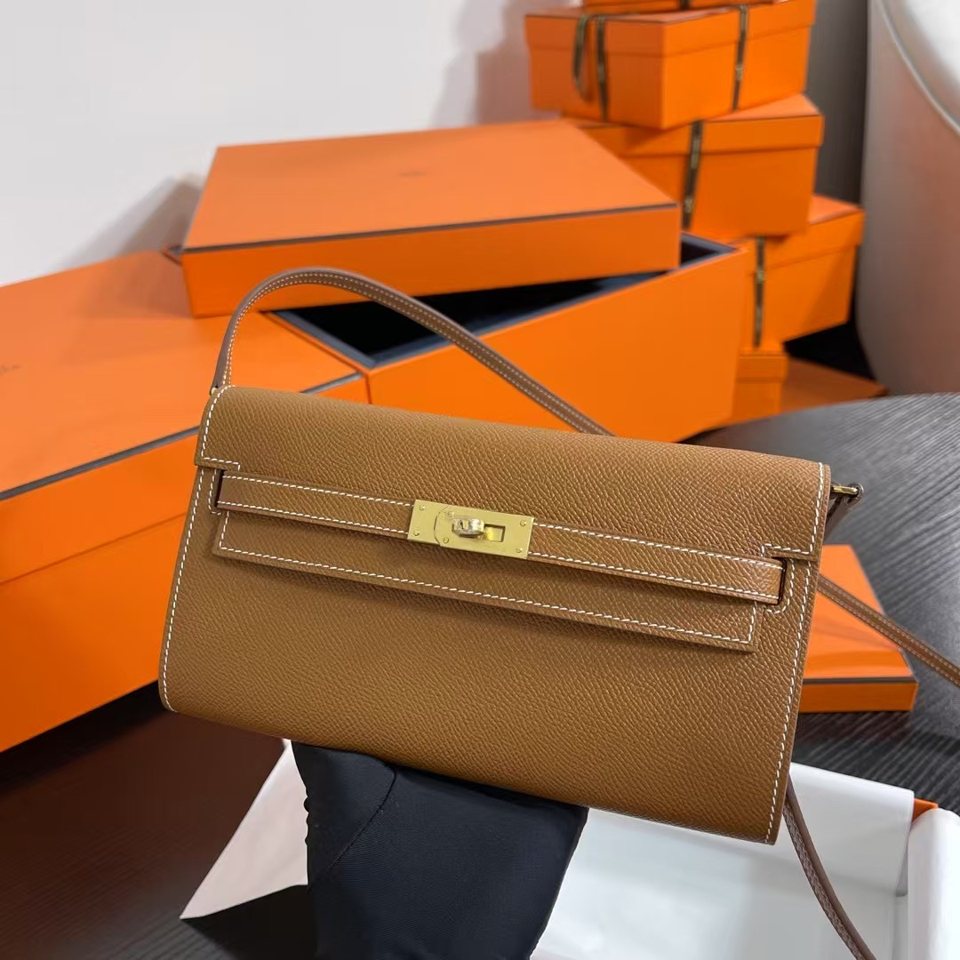 Hermès Kelly Messenger Bag brown