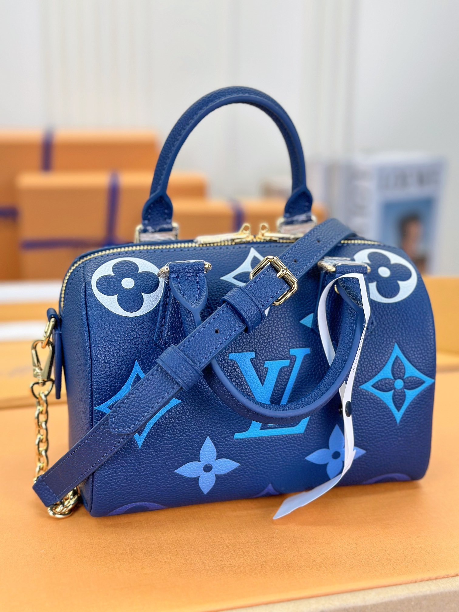 【 M46397 Blue Soldering Marking 】LV Speedy Bandoulière 20 handbag