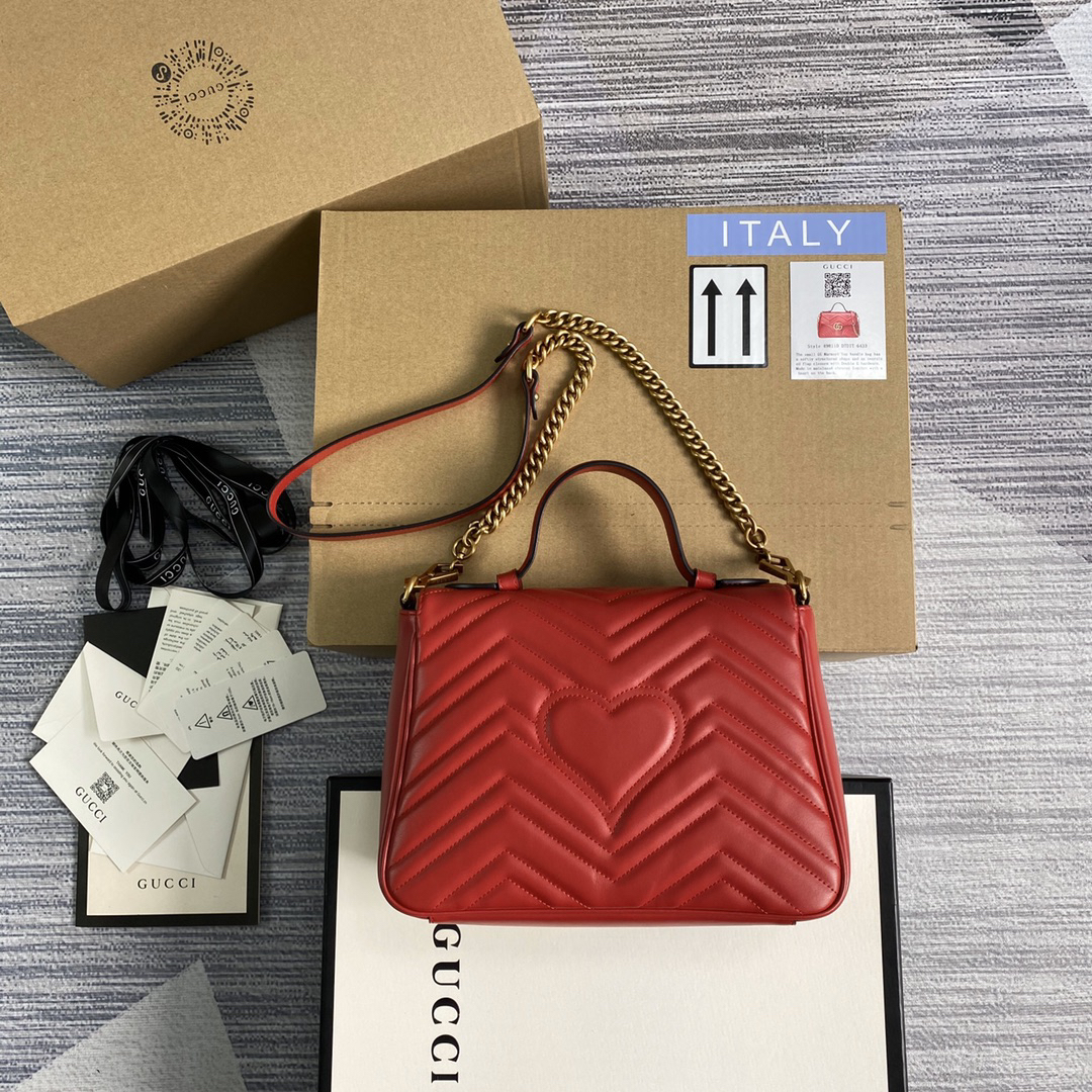 【498110 Red】gucci GG Marmont