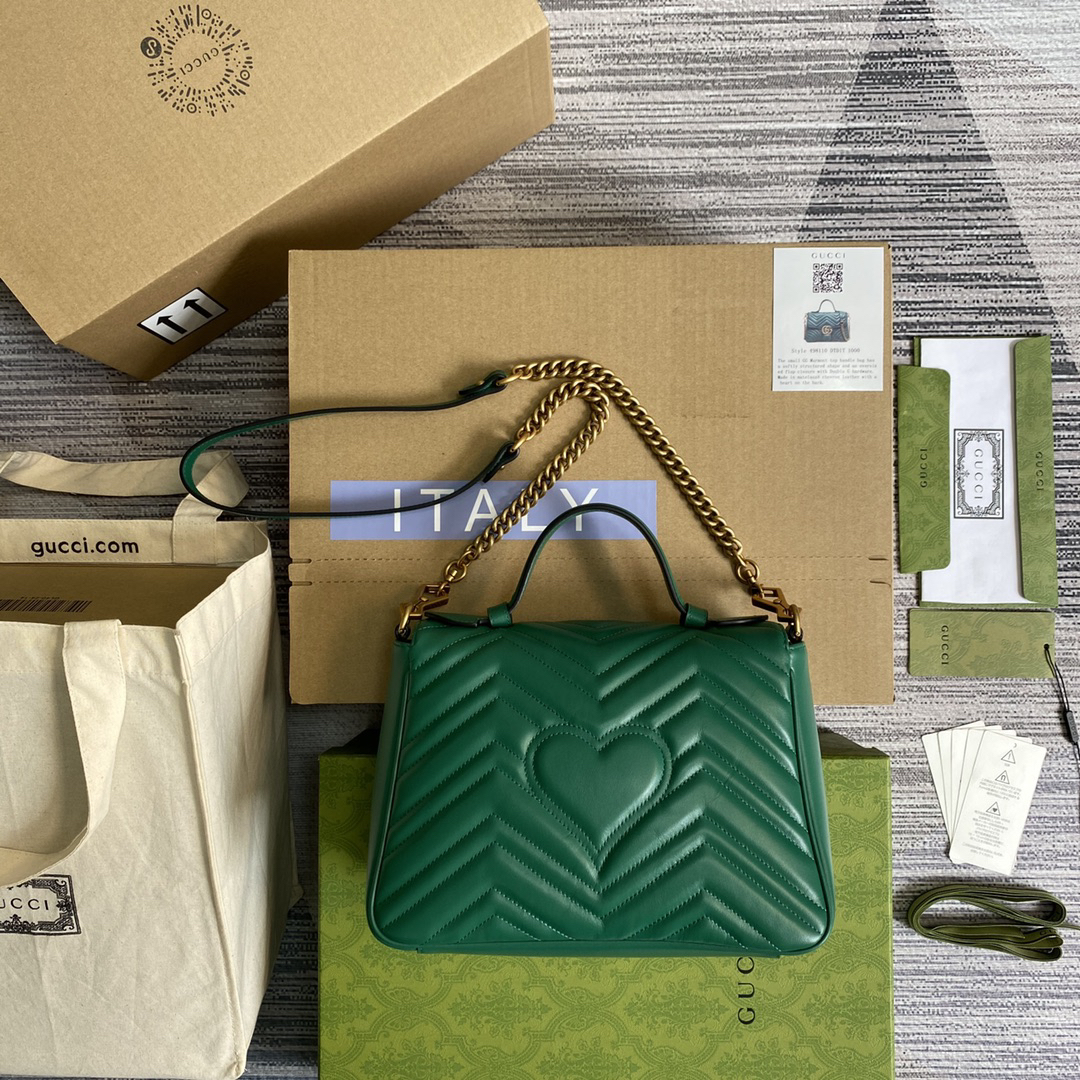 【498110 Green】gucci GG Marmont