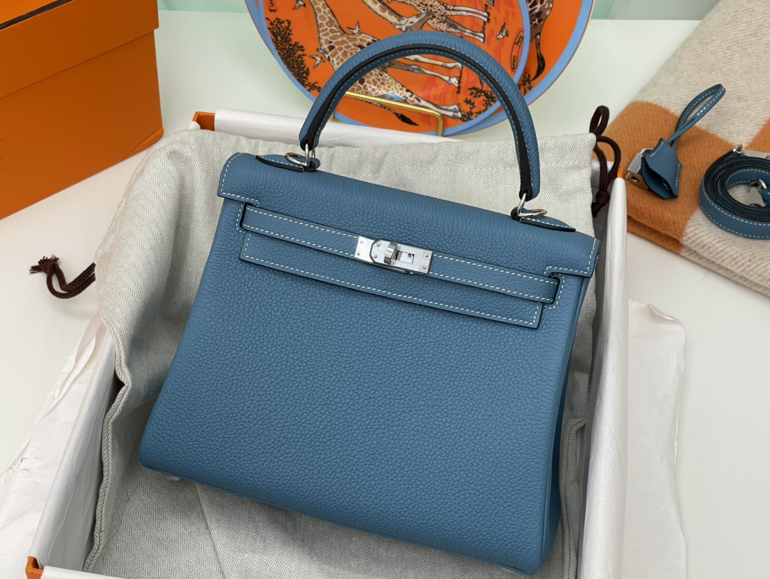 Hermès Kelly 25 denim blue