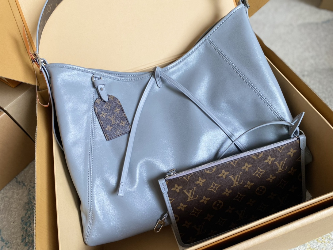 【 M25143 Gray 】LV CarryAll Cargo medium-sized handbag
