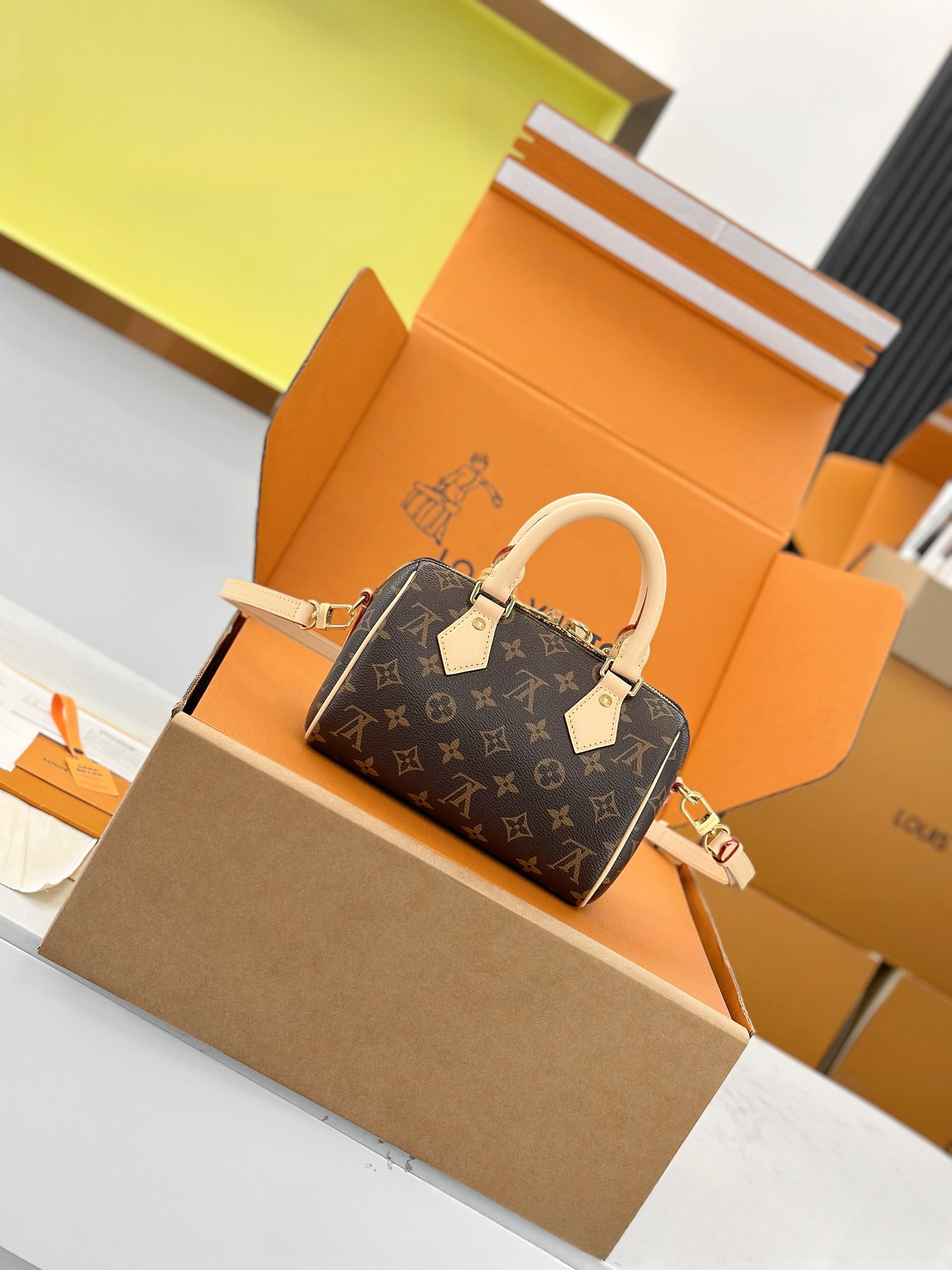 【 M46234 (Leather Shoulder Bag) 】LV Speedy Bandoulière 20 handbag