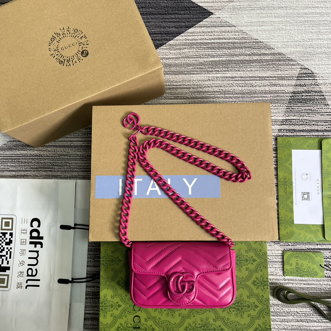 【699757 Rose Red Hardware】gucci GG Marmont