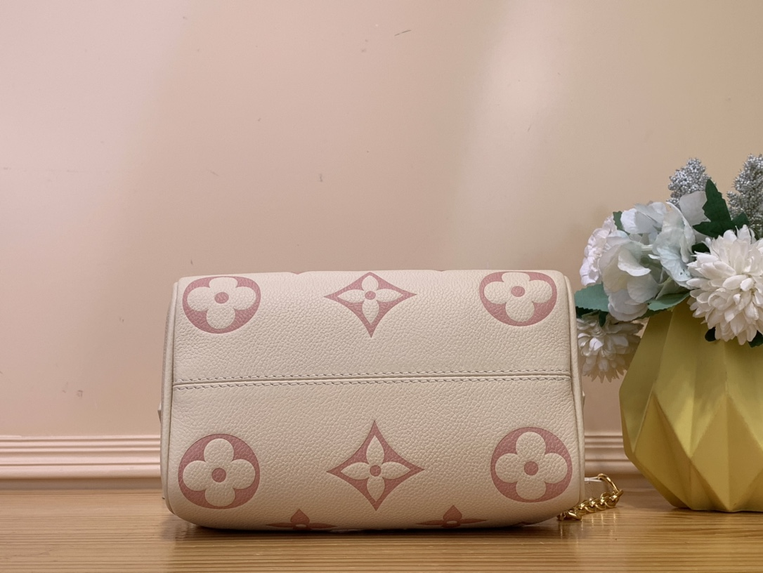 【 M46906 White and Pink (Screen Printing) 】LV Speedy Bandoulière 20 handbag