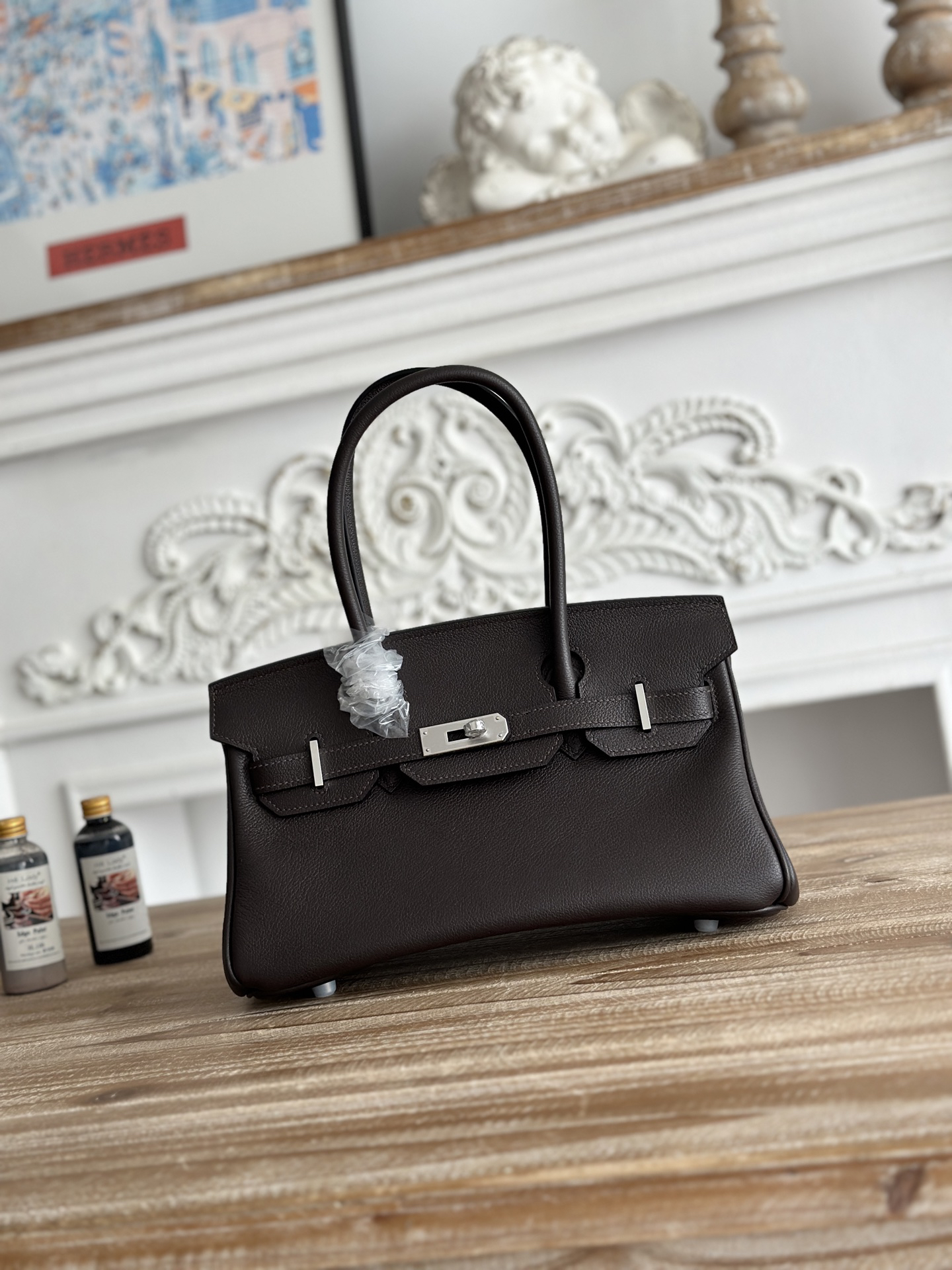 Hermès shoulder birkin 29cm ebenine 