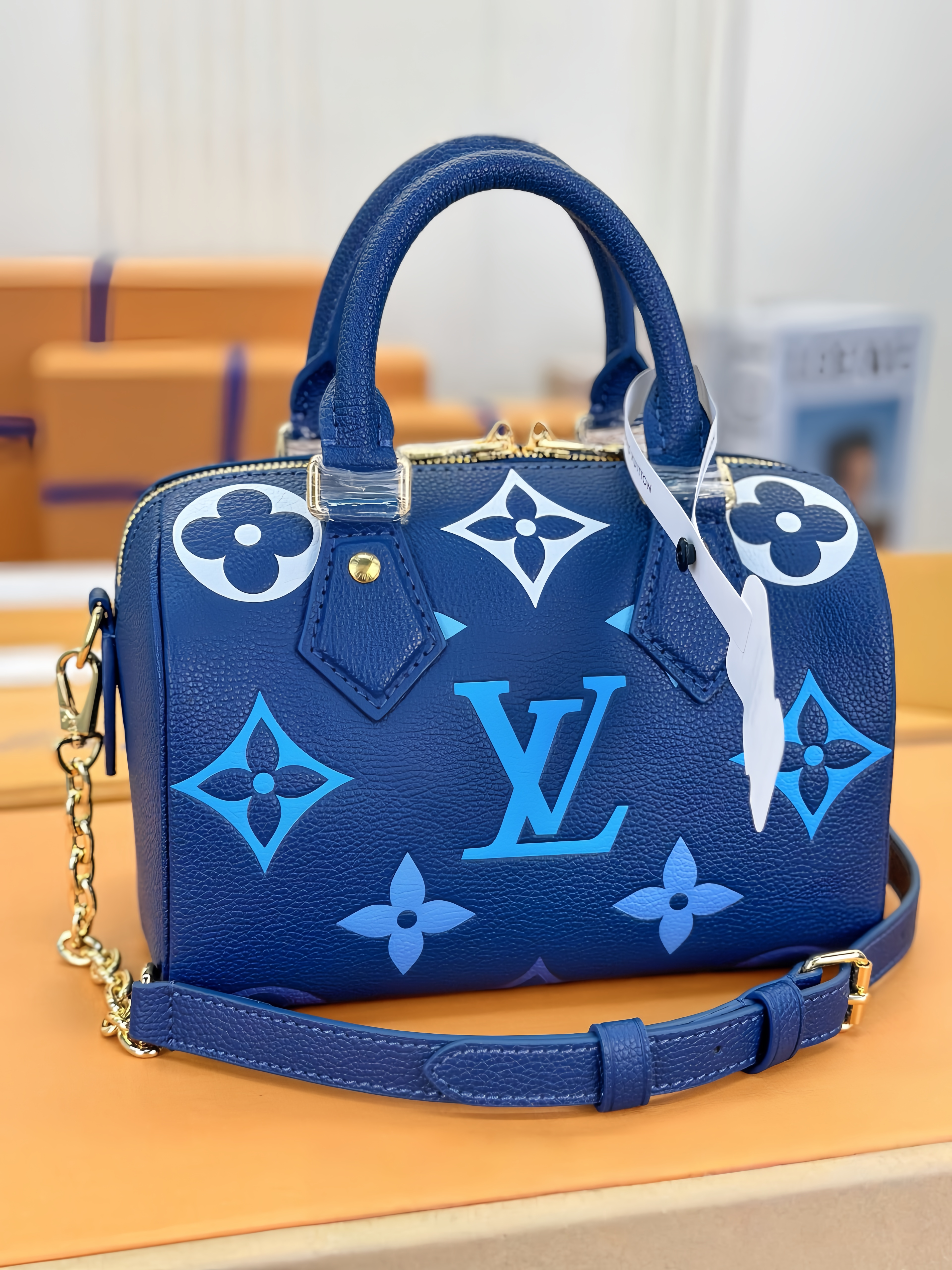 【 M46397 Blue Soldering Marking 】LV Speedy Bandoulière 20 handbag
