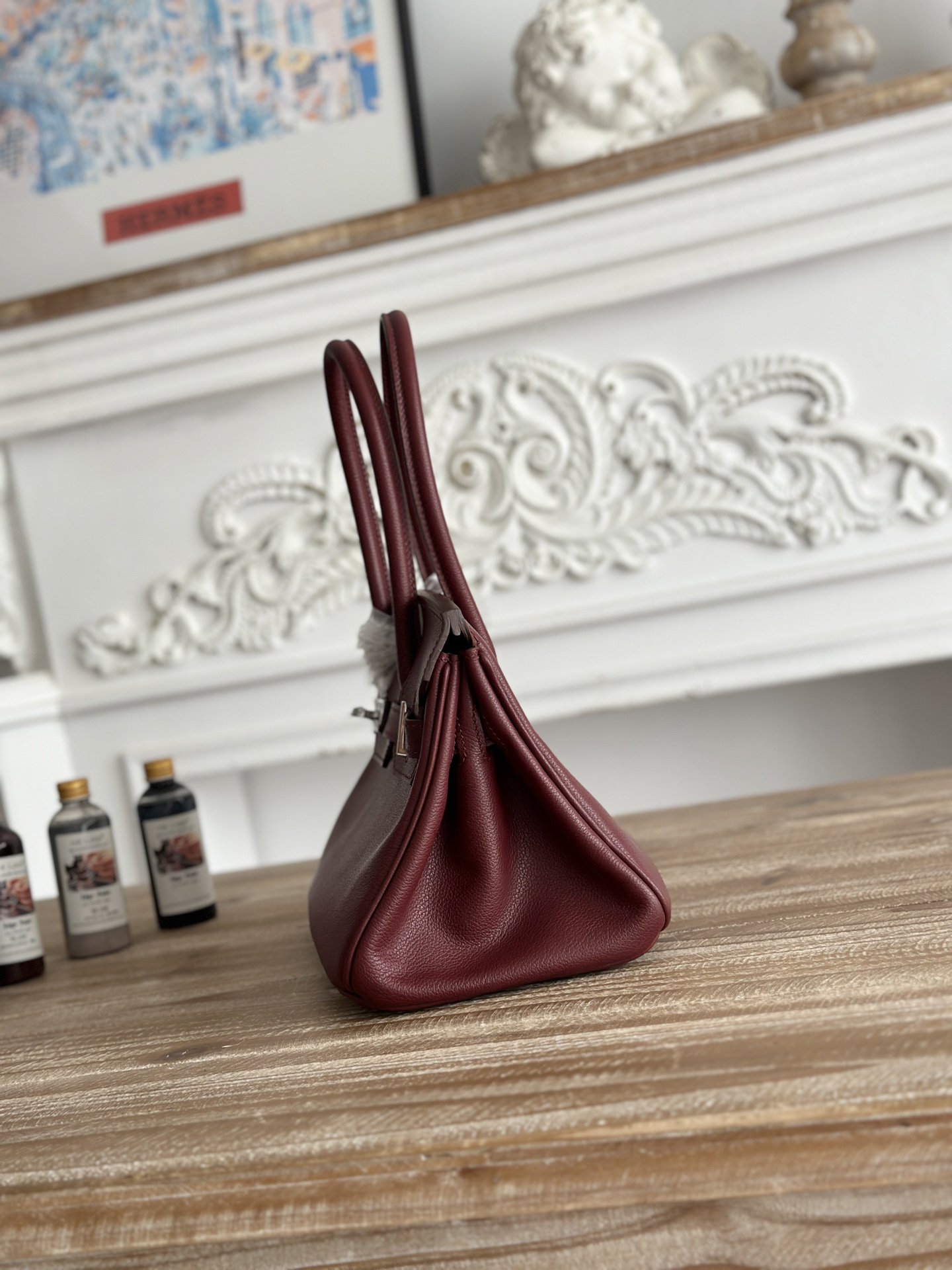 Hermès shoulder birkin 29 red