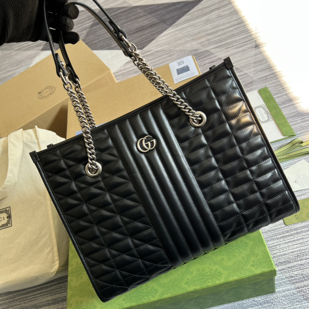 【675796 Black Color】gucci GG Marmont
