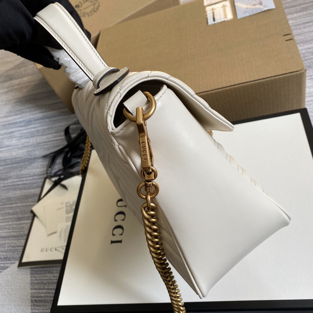 【498110 White】gucci GG Marmont