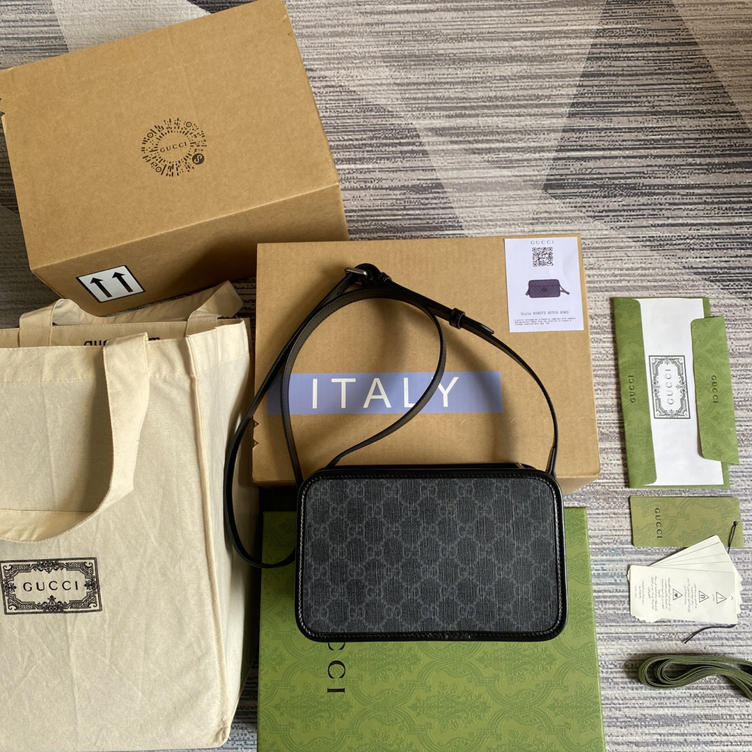 【658572 Black PVC】gucci GG Marmont