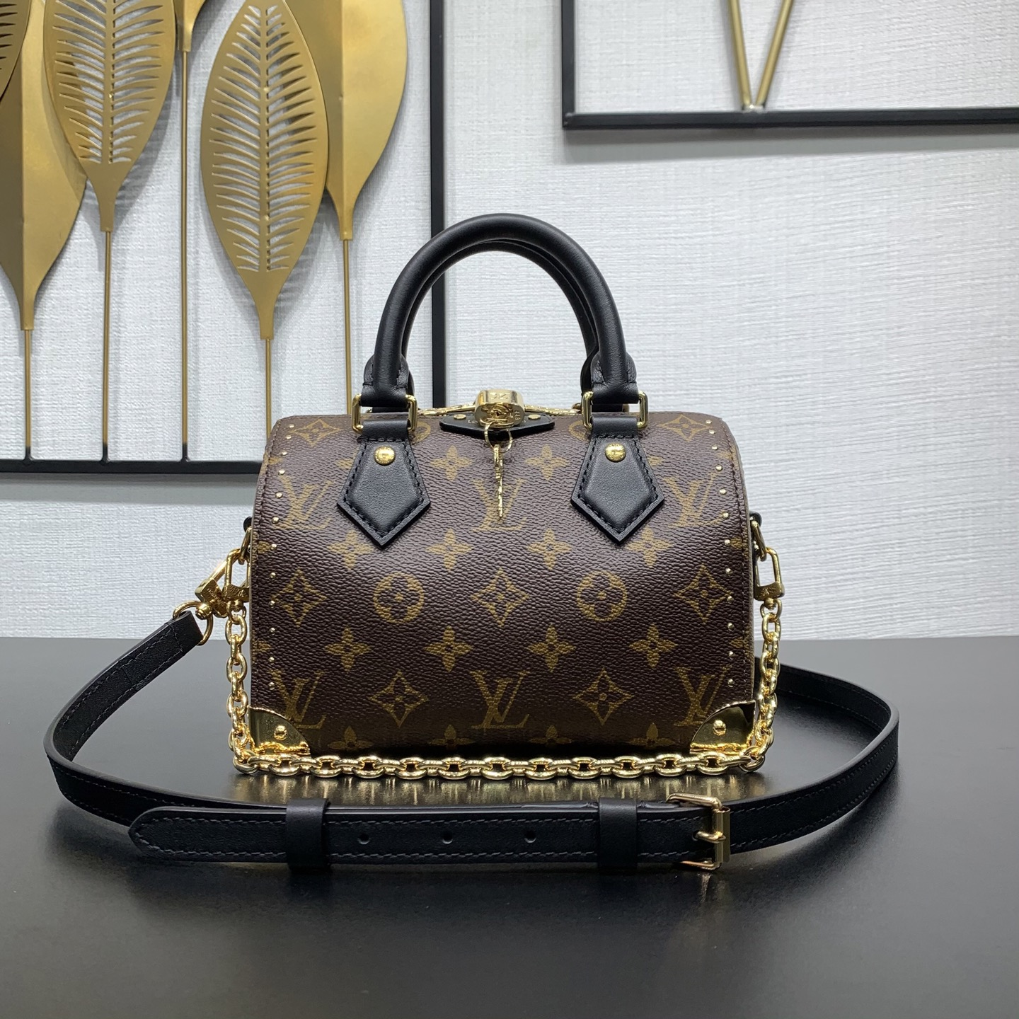 【 M13146 (Steel Clasp) 】LV Speedy Trunk handbag