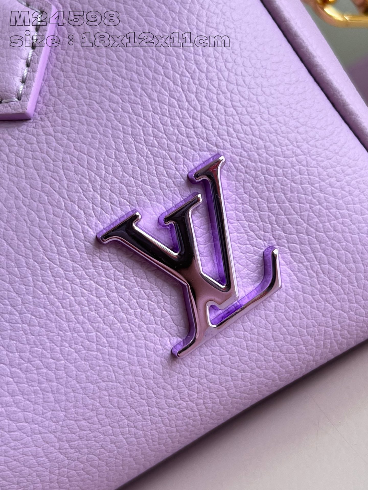 【 M24598 】LV Speedy 18 handbag purple