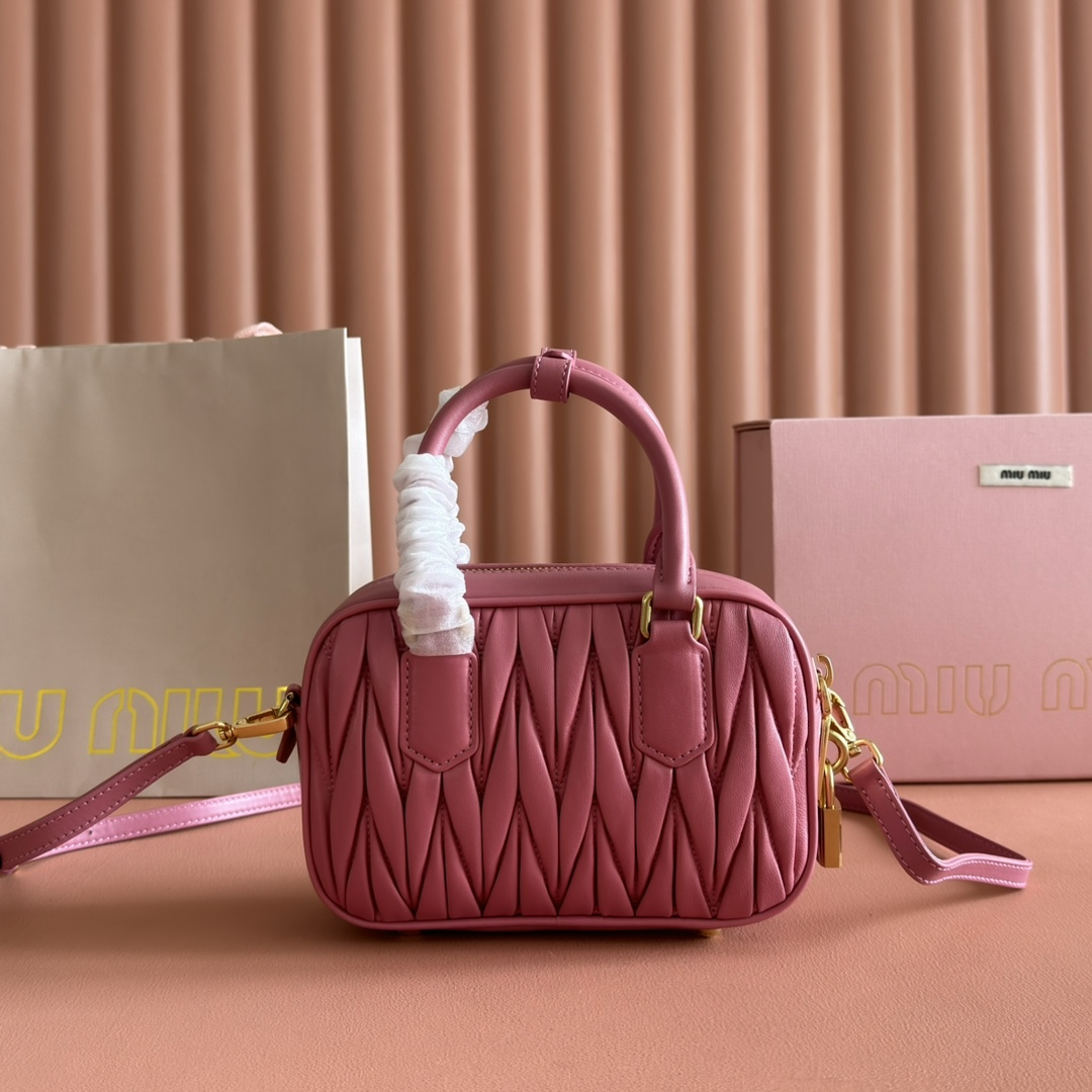 【5BB123 Pink】miumiu Arcadie 