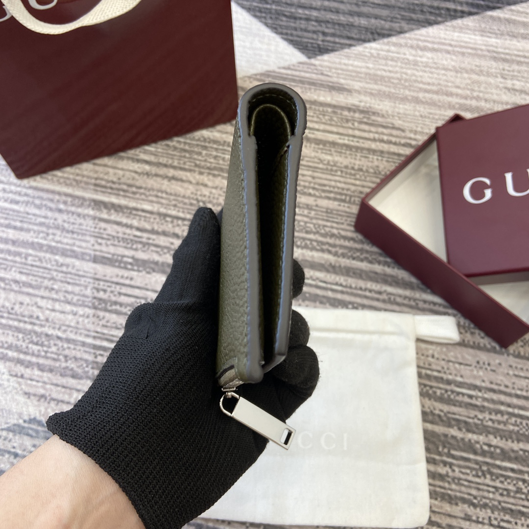 【835076 Green Full Leather】gucci GG Marmont