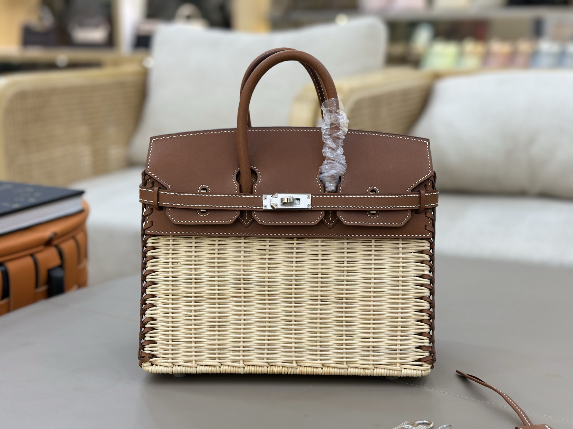 Hermès Birkin picnic brown