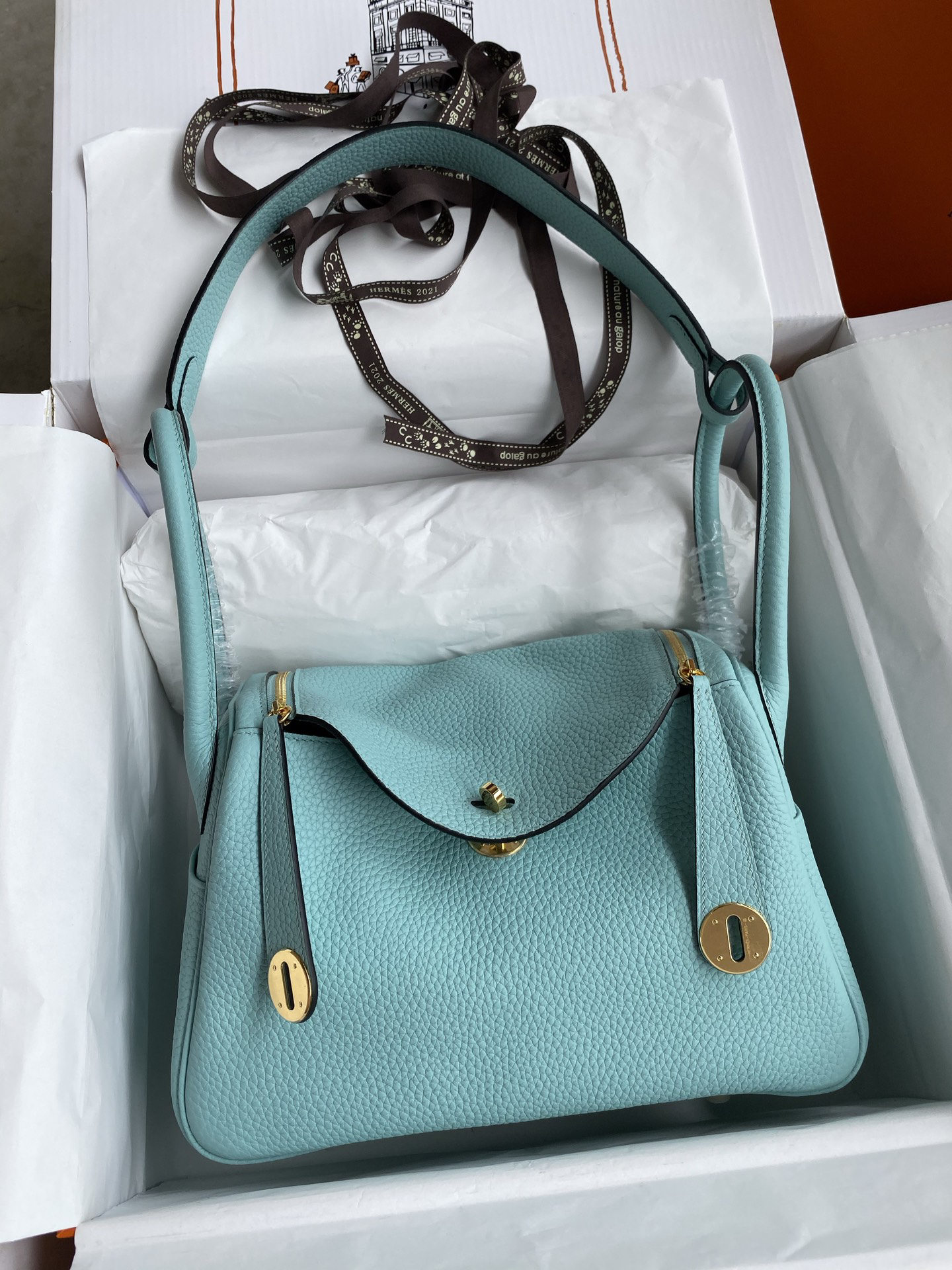 Hermès Lindy 26 Macaron Blue