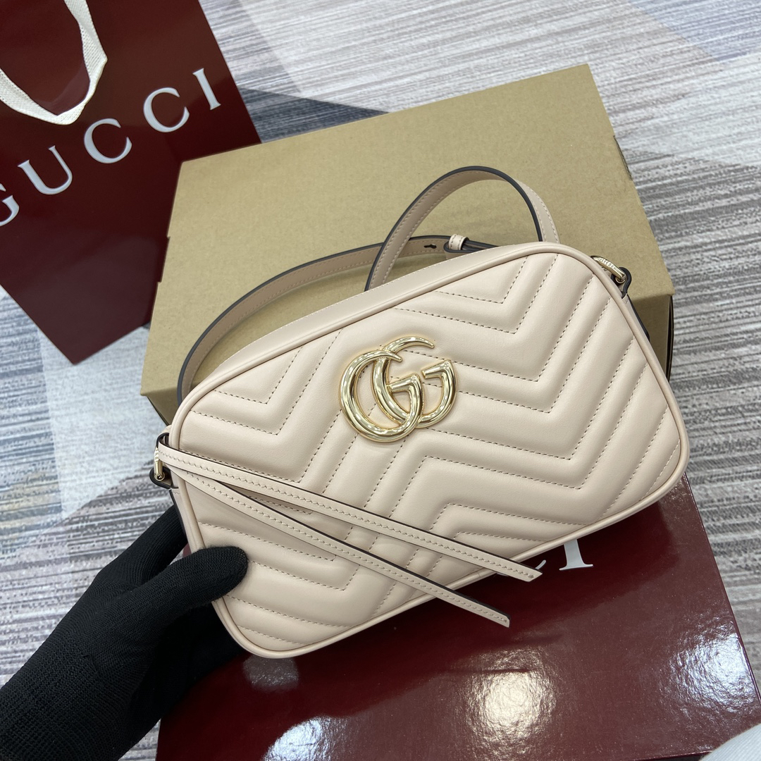 【447632 New Light Pink Original Leather】gucci GG Marmont