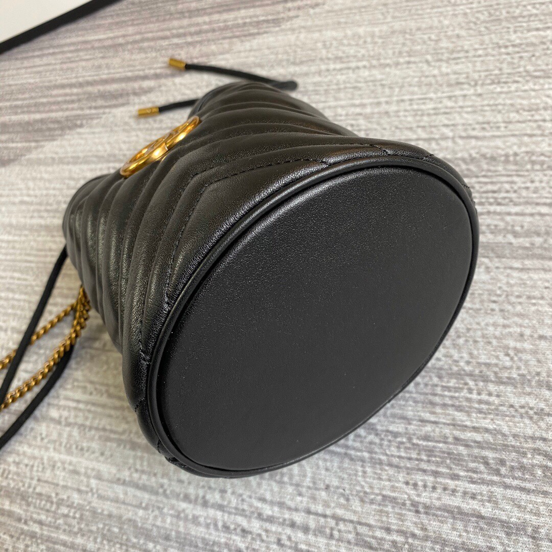 【575163 Black】gucci GG Marmont