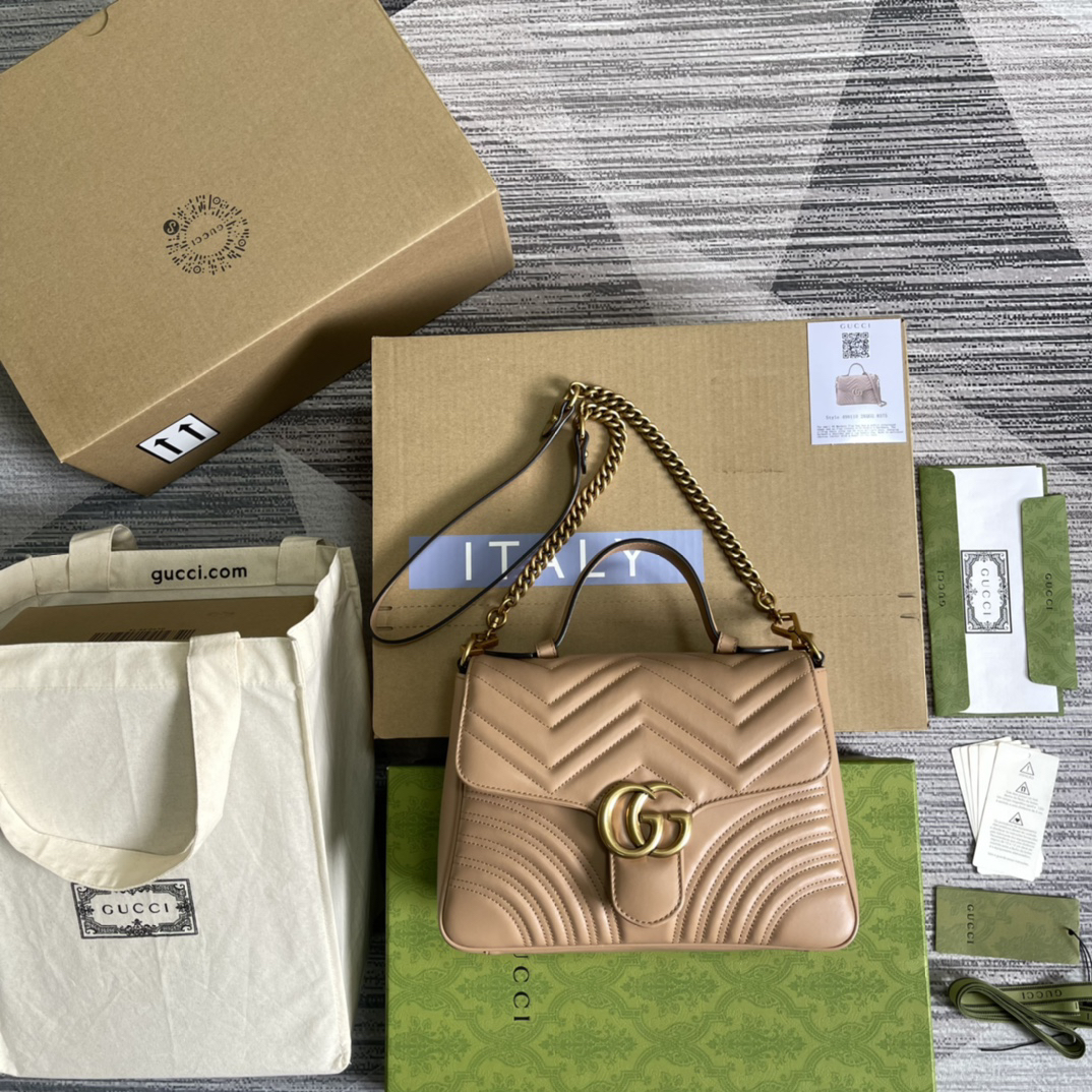 【498110 Brown】gucci GG Marmont