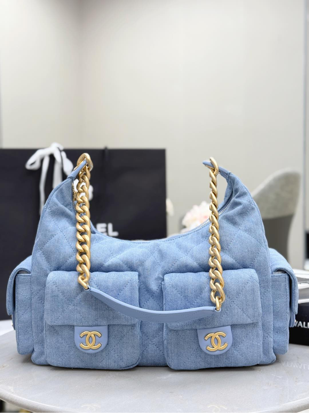 Chanel 25 Cowboy Hippie Hobby Large Bag