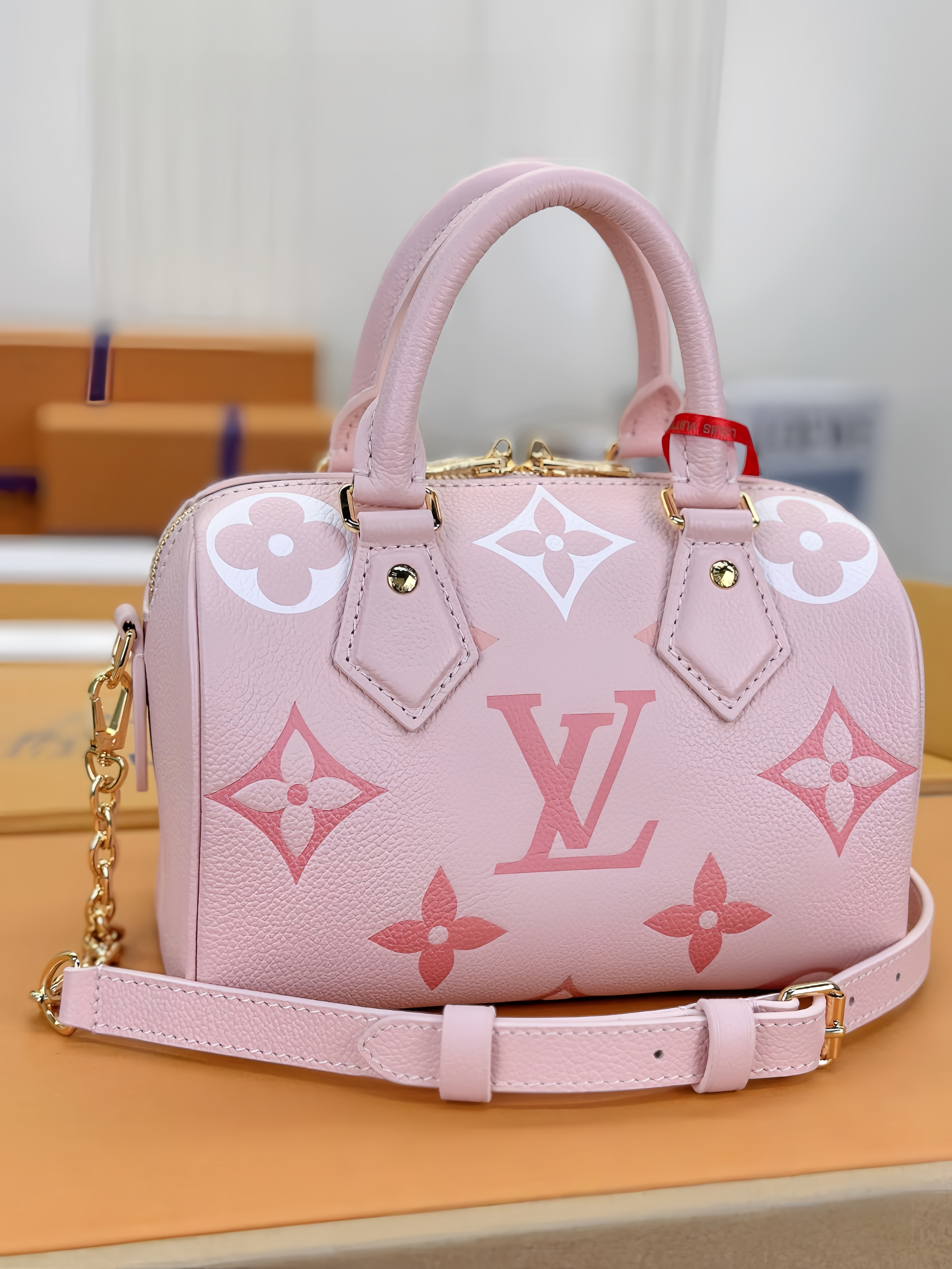 【 M46397 Pink Screen Printing 】LV Speedy Bandoulière 20 handbag