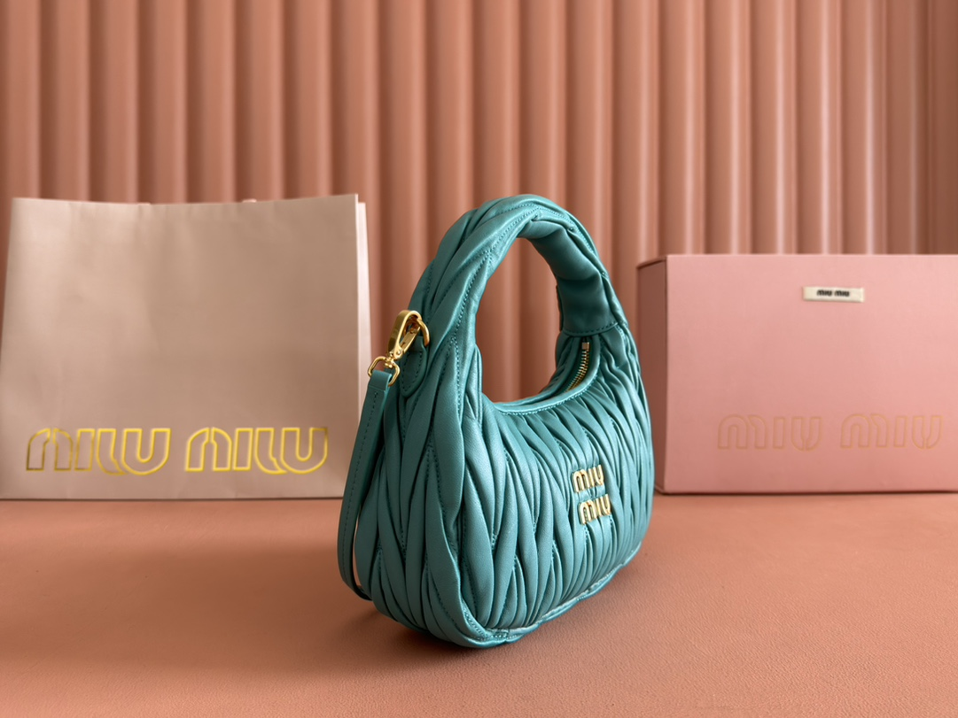 【 5BC125 Green 】miumiu wander