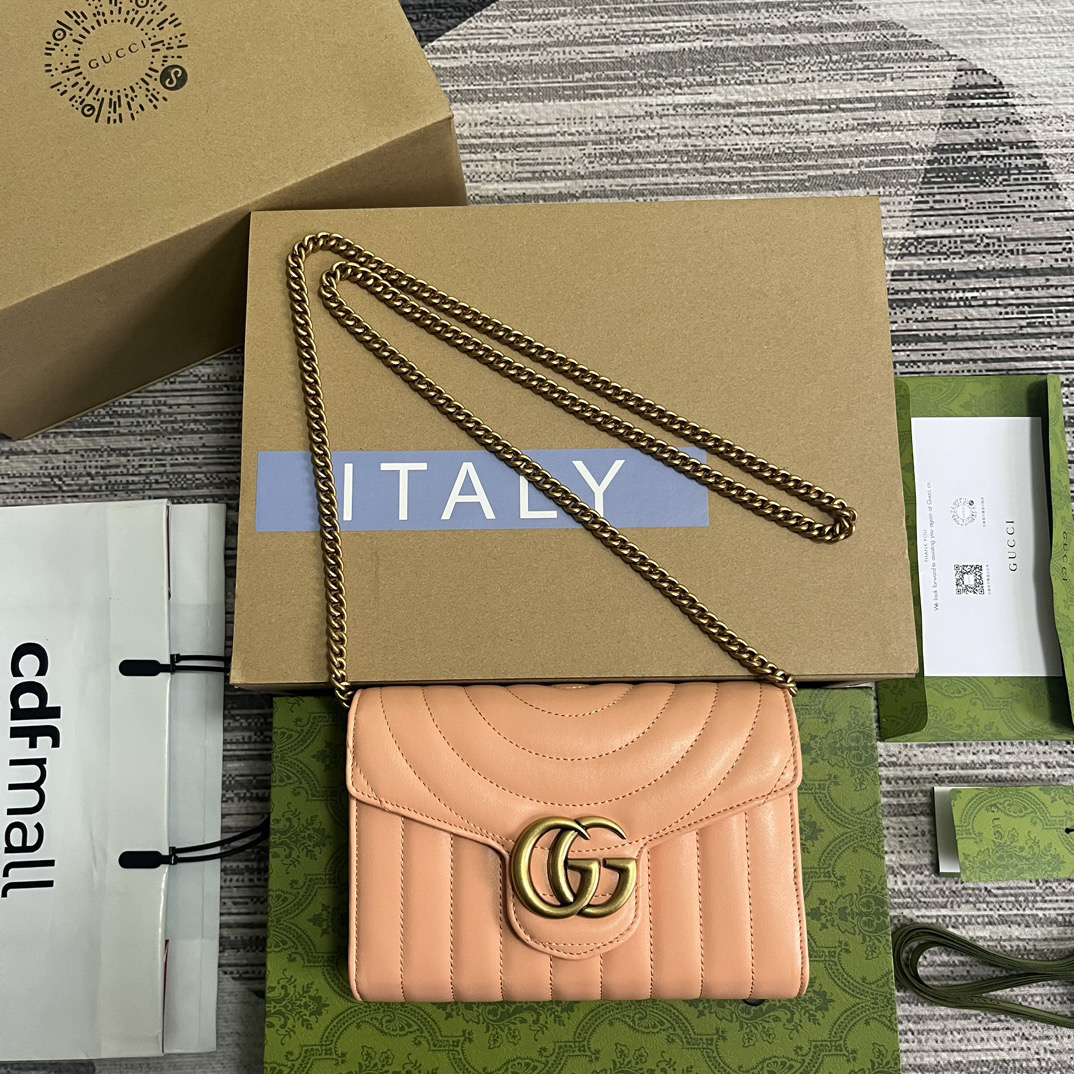 【474575 Sunset Orange】gucci GG Marmont