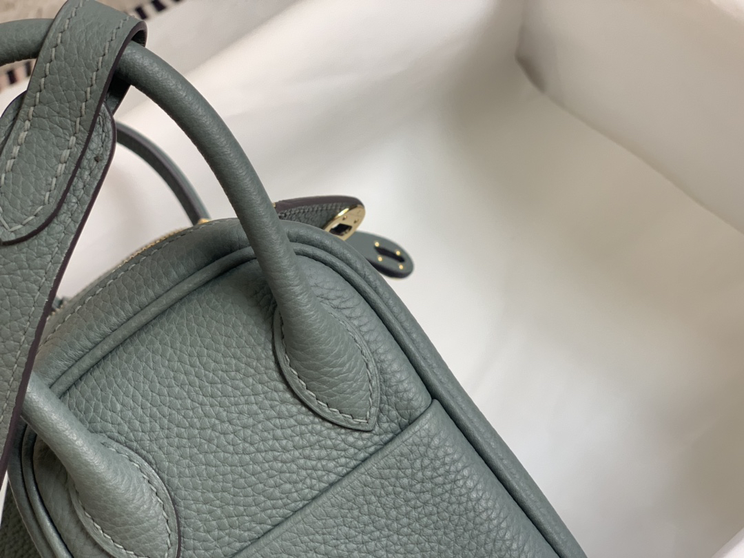 Hermès Mini Lindy 19 green