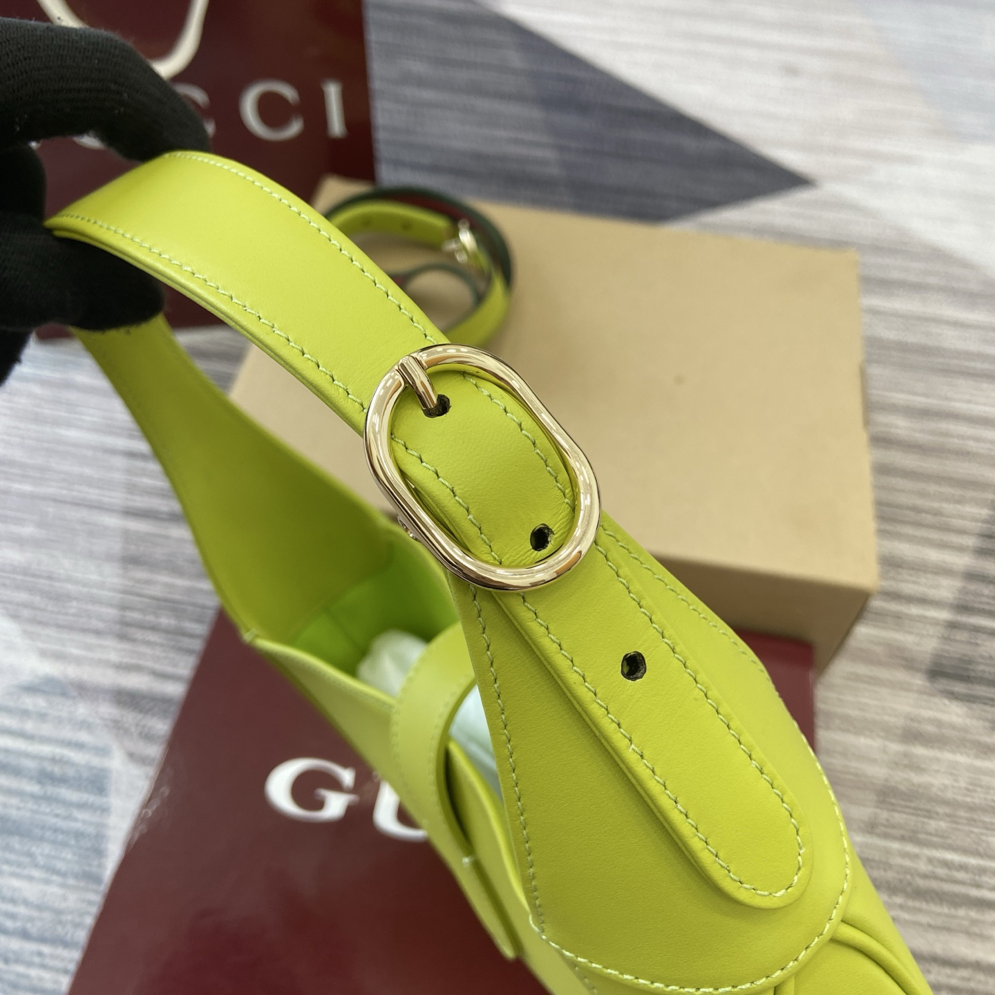 【810232 Greenish-blue whole skin】gucci Jackie 1961