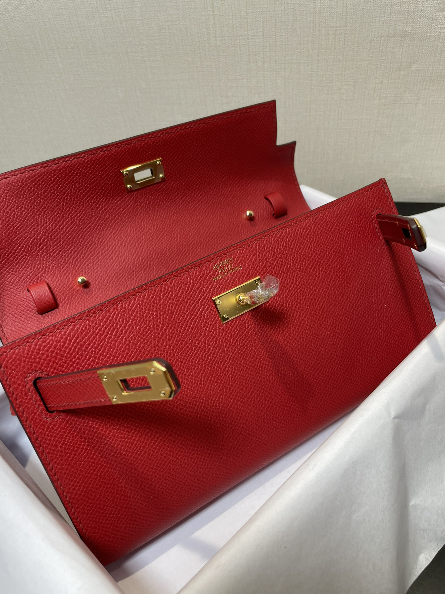 Hermès Kelly Messenger Bag red