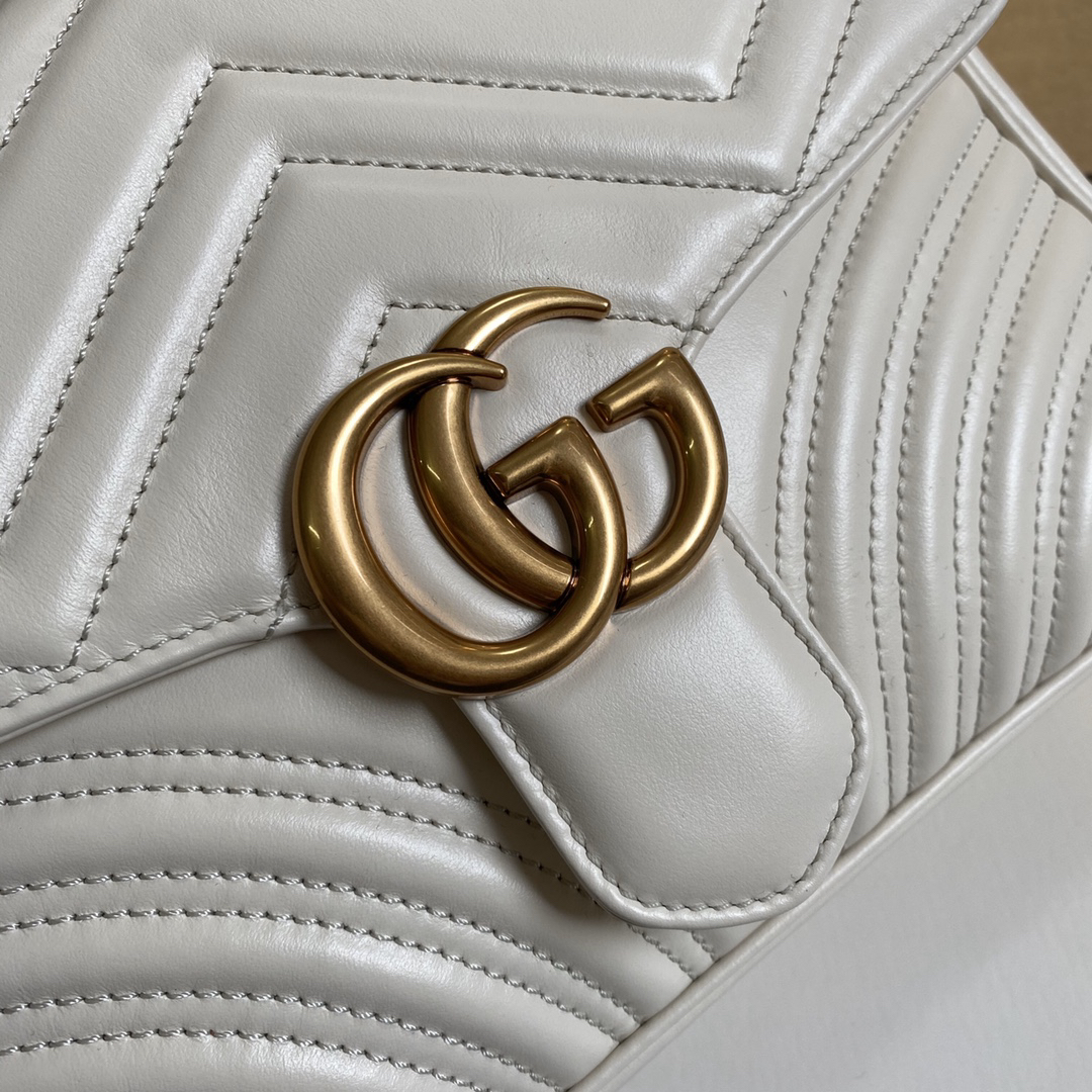 【498110 White】gucci GG Marmont