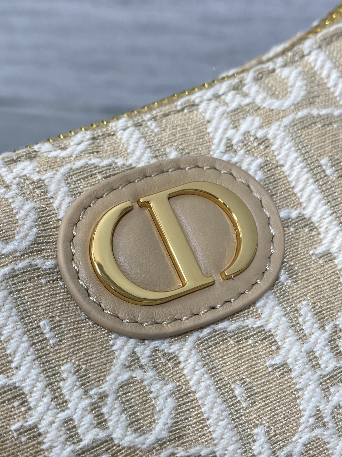 DIOR 30 Montaigne Sorghum grass effect checked fabric Cigale Mini Handbag